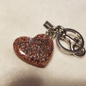 Coach keychain and purse charm